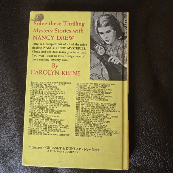 Nancy Drew: The Clue of the Velvet Mask by Carolyn Keene. 1969 hardcover book. - Picture 5 of 6